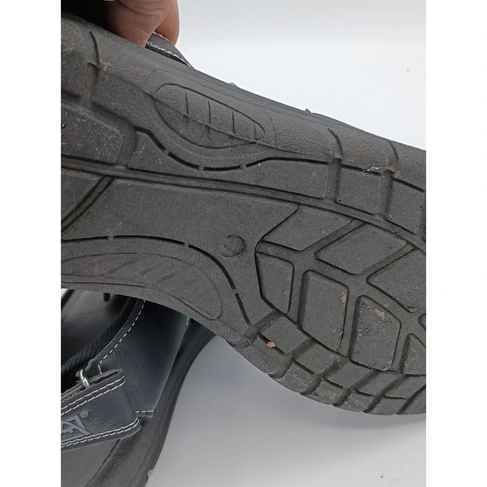 Avalanche Mens Fisherman Sandals Black 9.5 Closed Toe Bungee Strap